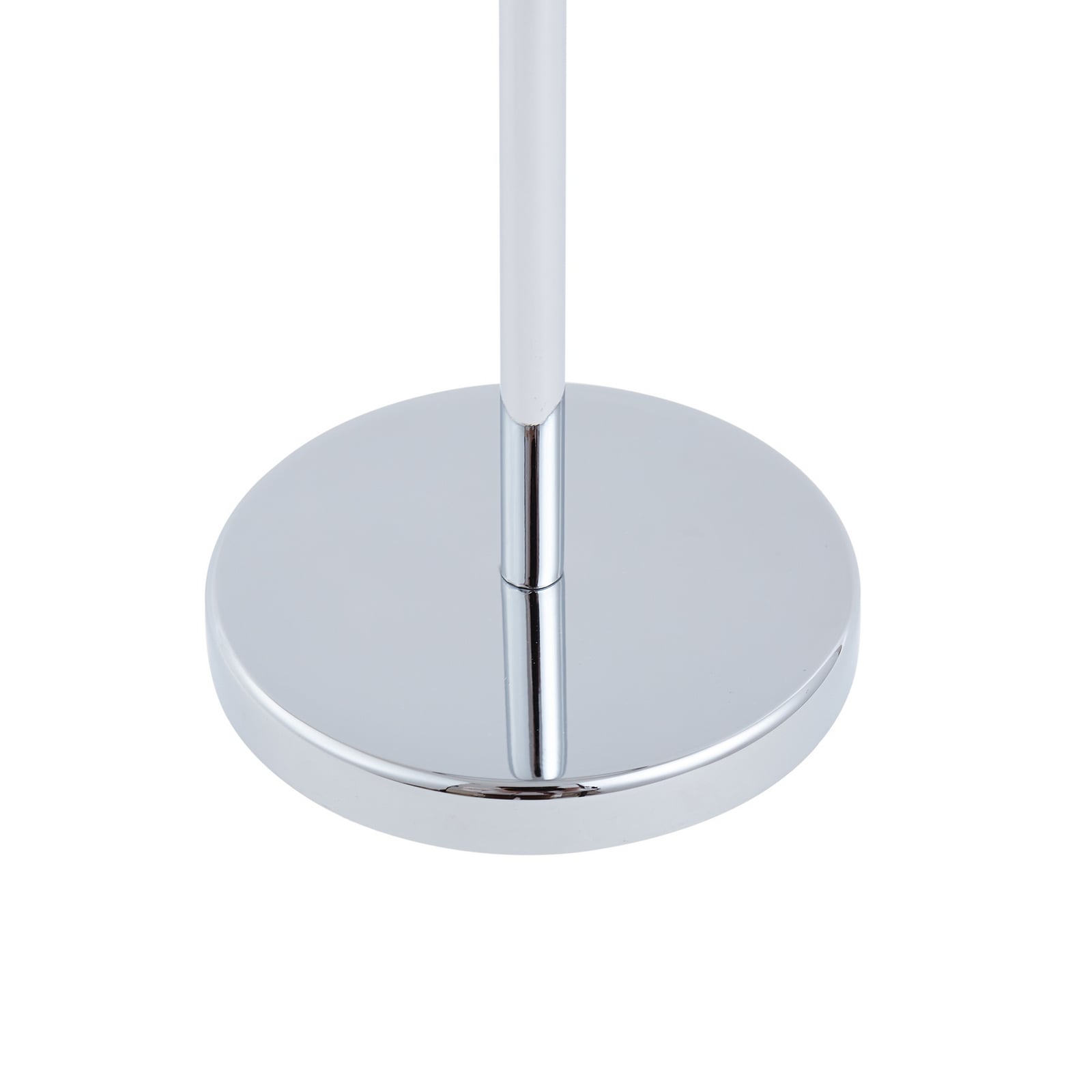 LED oppladbar bordlampe Quill krom CCT dimbar IP54 med ladestasjon