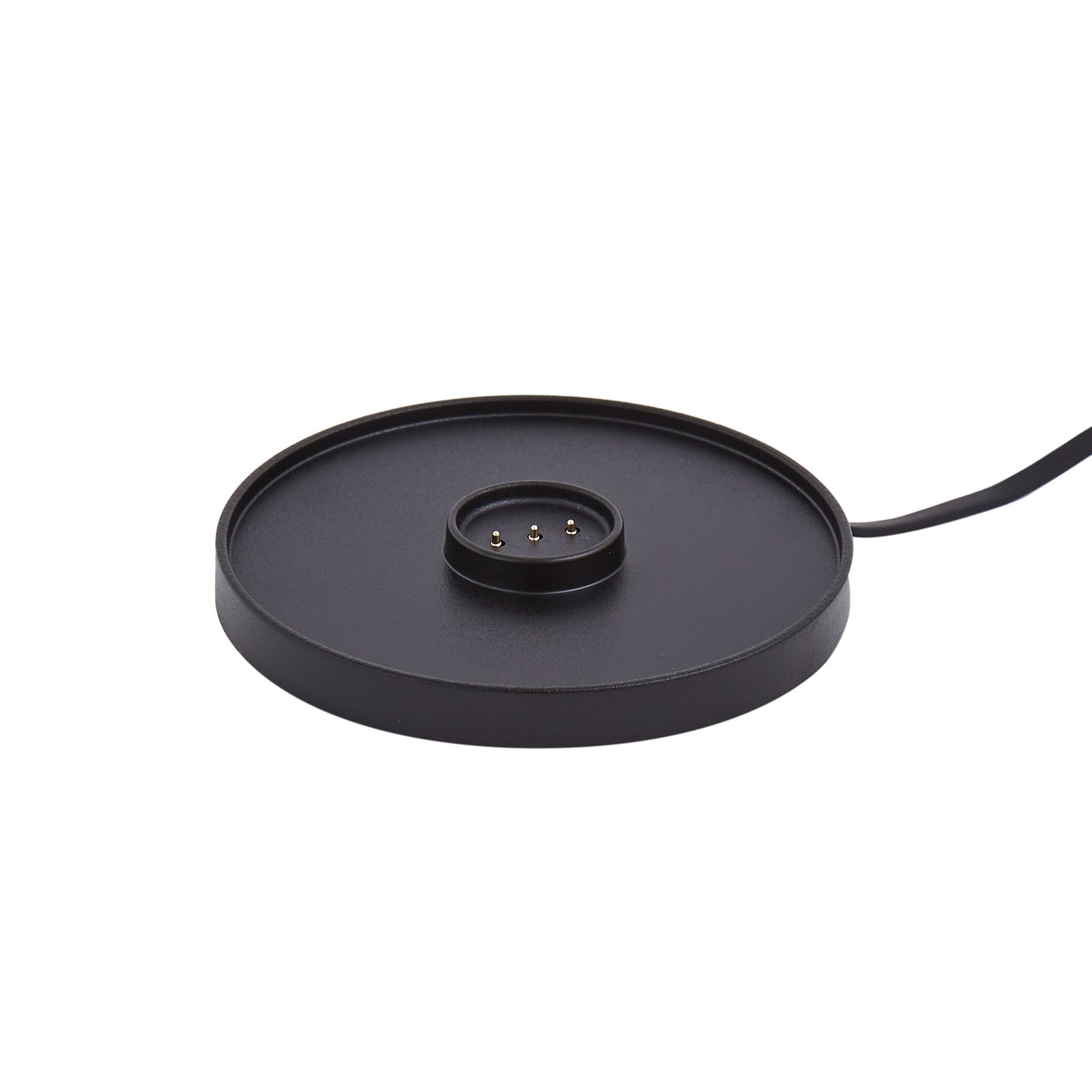 LED oppladbar bordlampe Quill krom CCT dimbar IP54 detalj av materiale