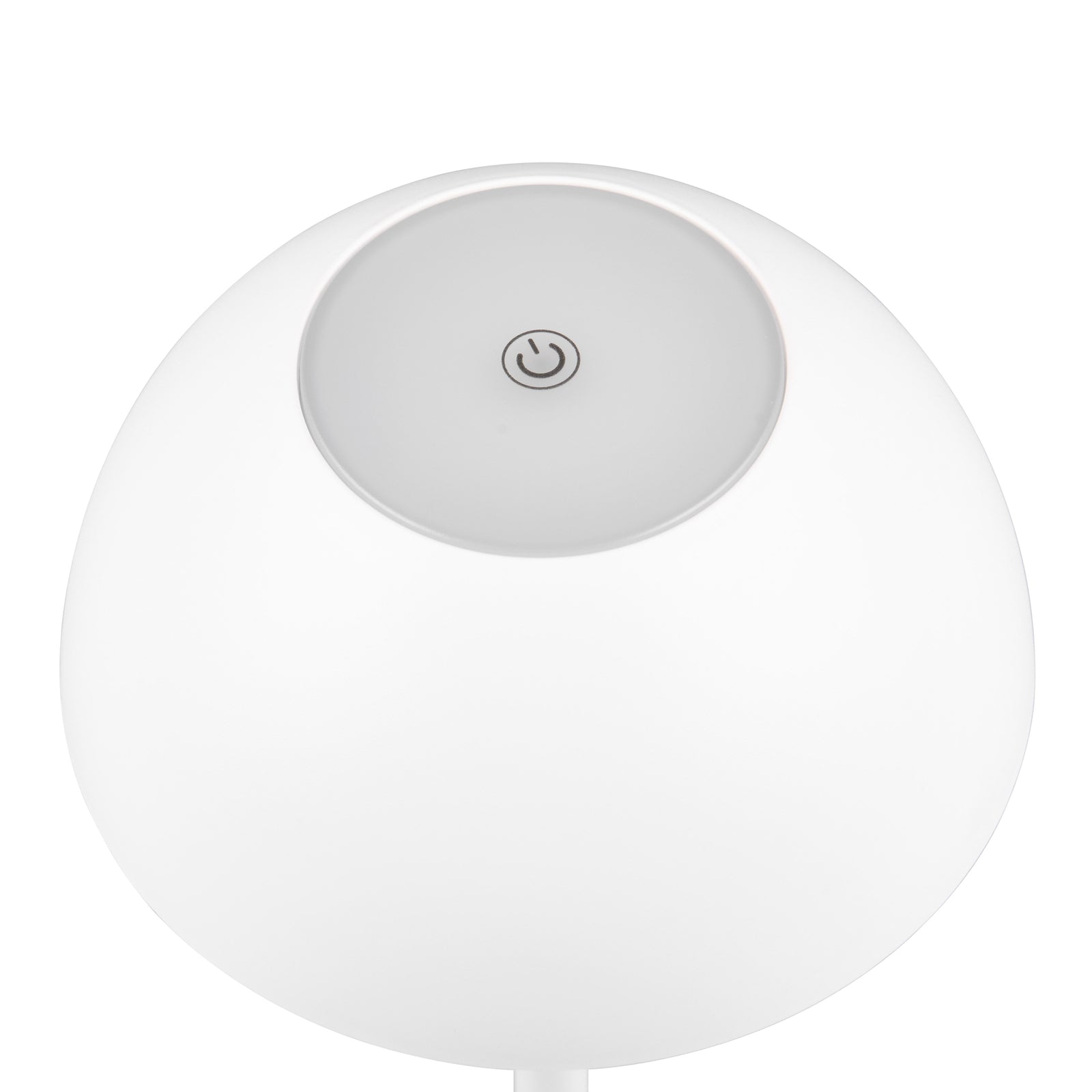 LED oppladbar bordlampe Ricardo hvit IP54 dimbar H30 cm nærbilde av lampefot