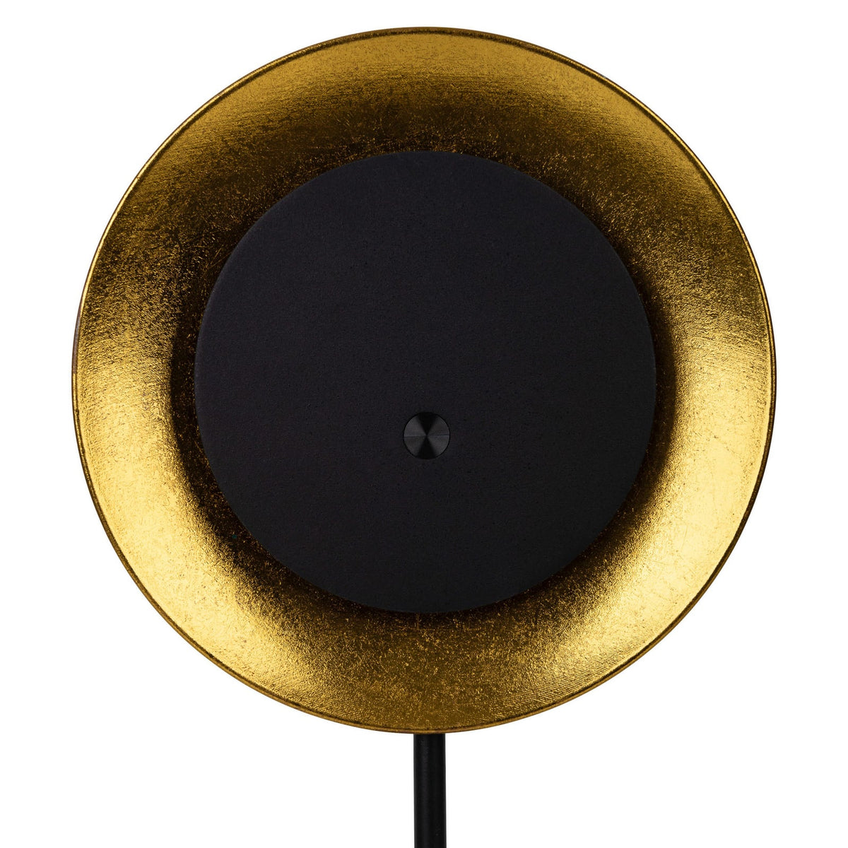 LED oppladbar bordlampe Solan svart/gull dimbar IP54 USB ladekabel