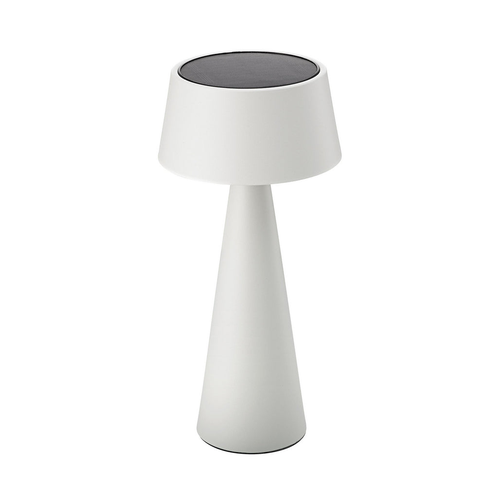 Detalj av LED oppladbar bordlampe Solino hvit dimbar 26 cm IP44