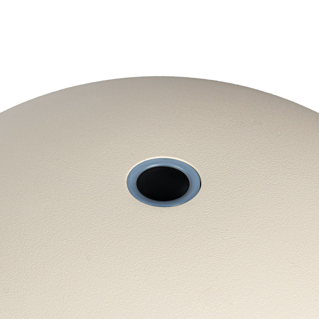 LED oppladbar bordlampe Thenra dimbar beige IP65 detalj av materiale