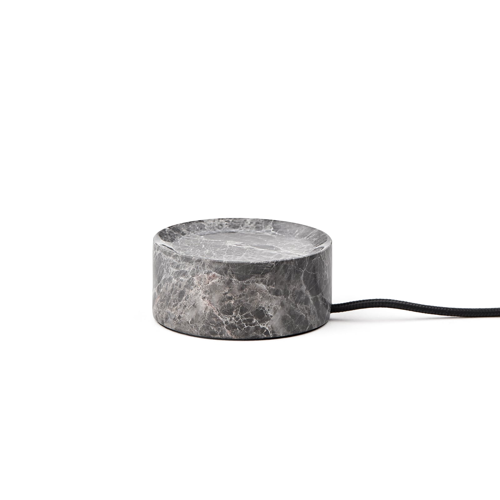LED oppladbar bordlampe Trip marmor/glass grå/rosa IP44 dimmer knapp