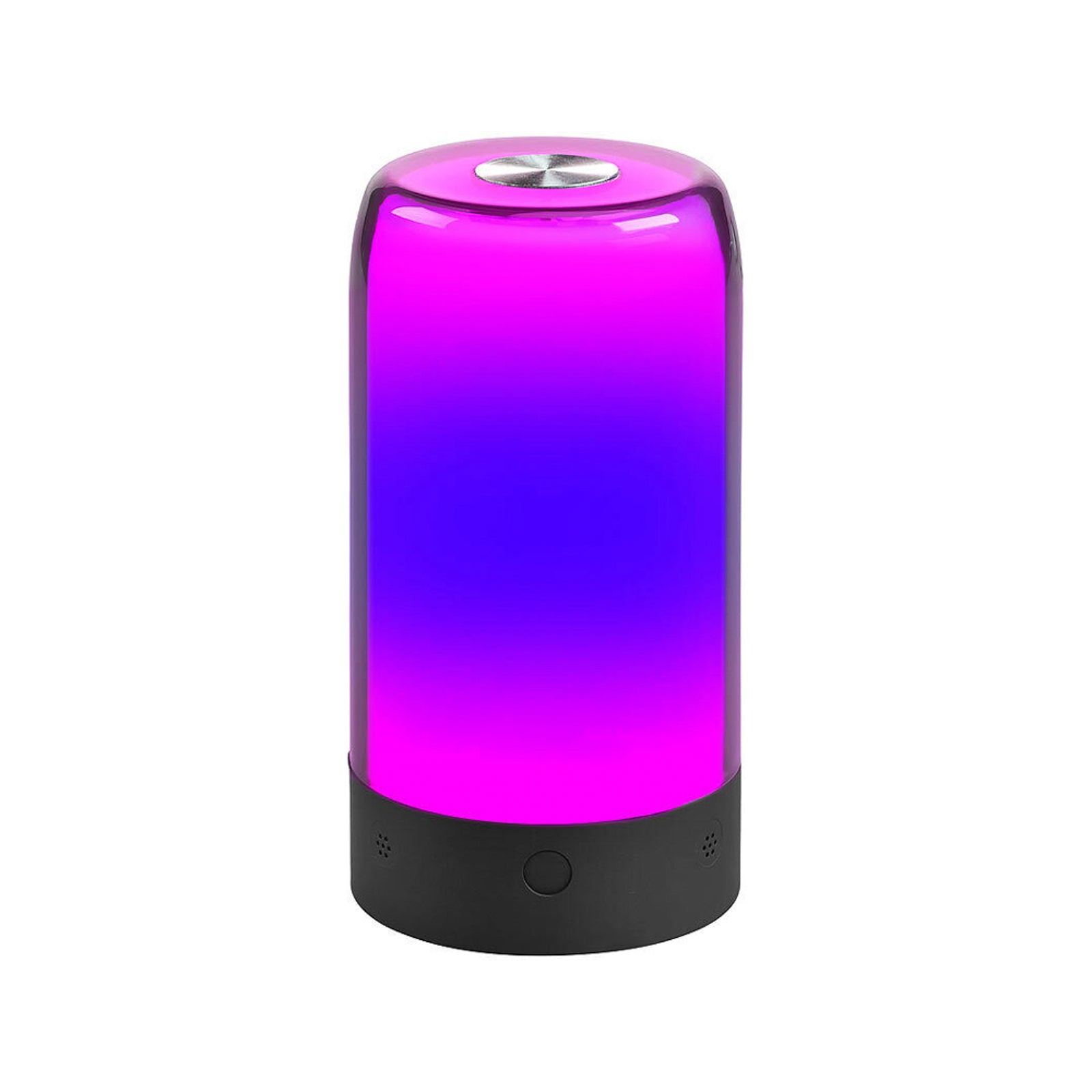 LED oppladbar bordlampe Valtari RGB plast Ø10 cm nærbilde av lampe