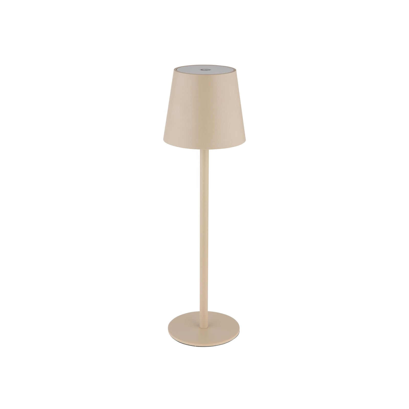 LED oppladbar bordlampe Vannie detalj av touch-dimmer