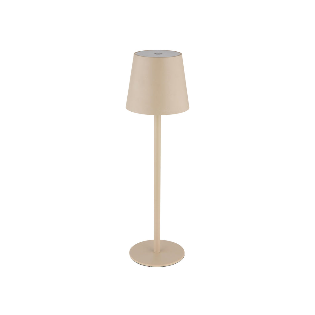 LED oppladbar bordlampe Vannie detalj av touch-dimmer