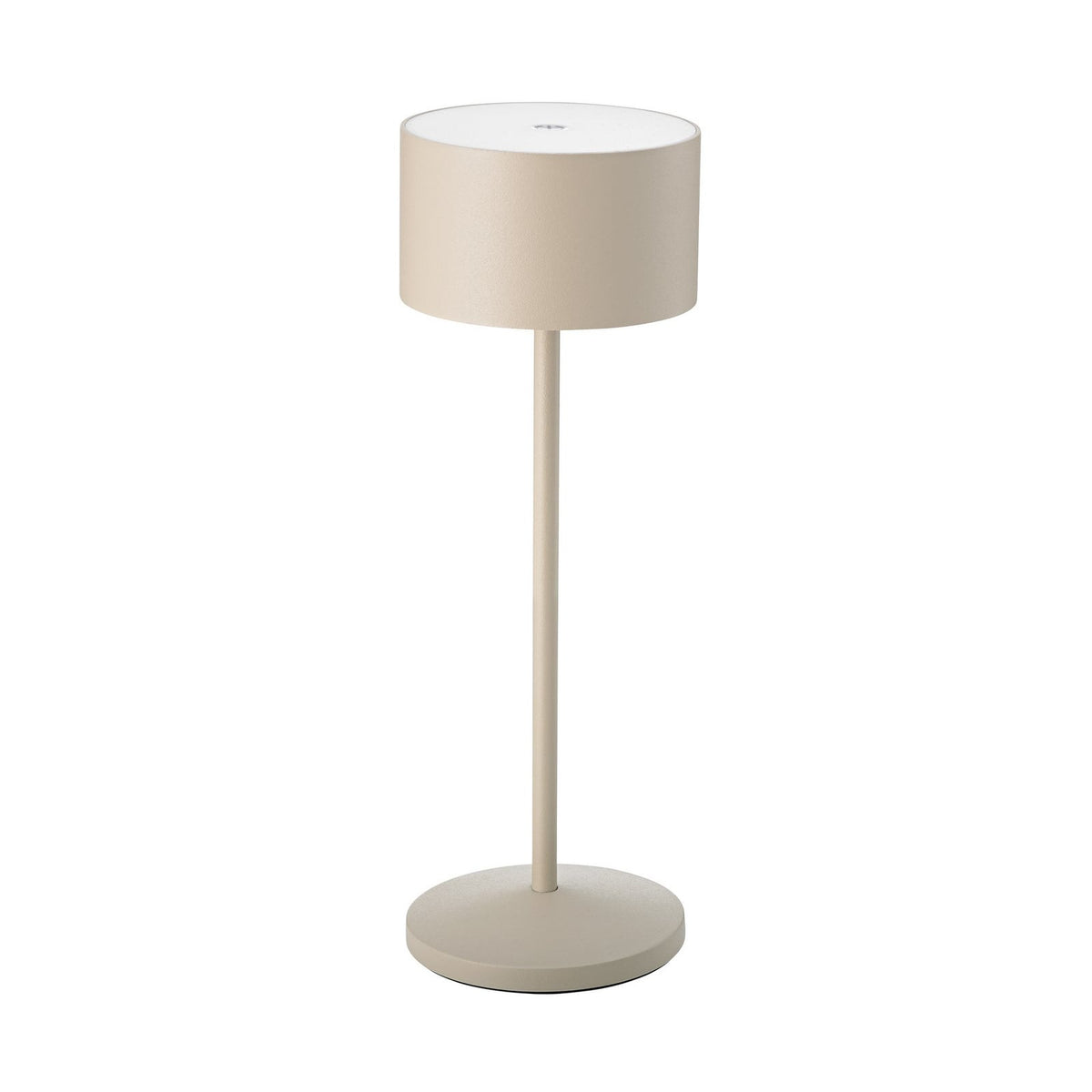 LED oppladbar bordlampe Veluna beige IP44 dimbar CCT montert på bord