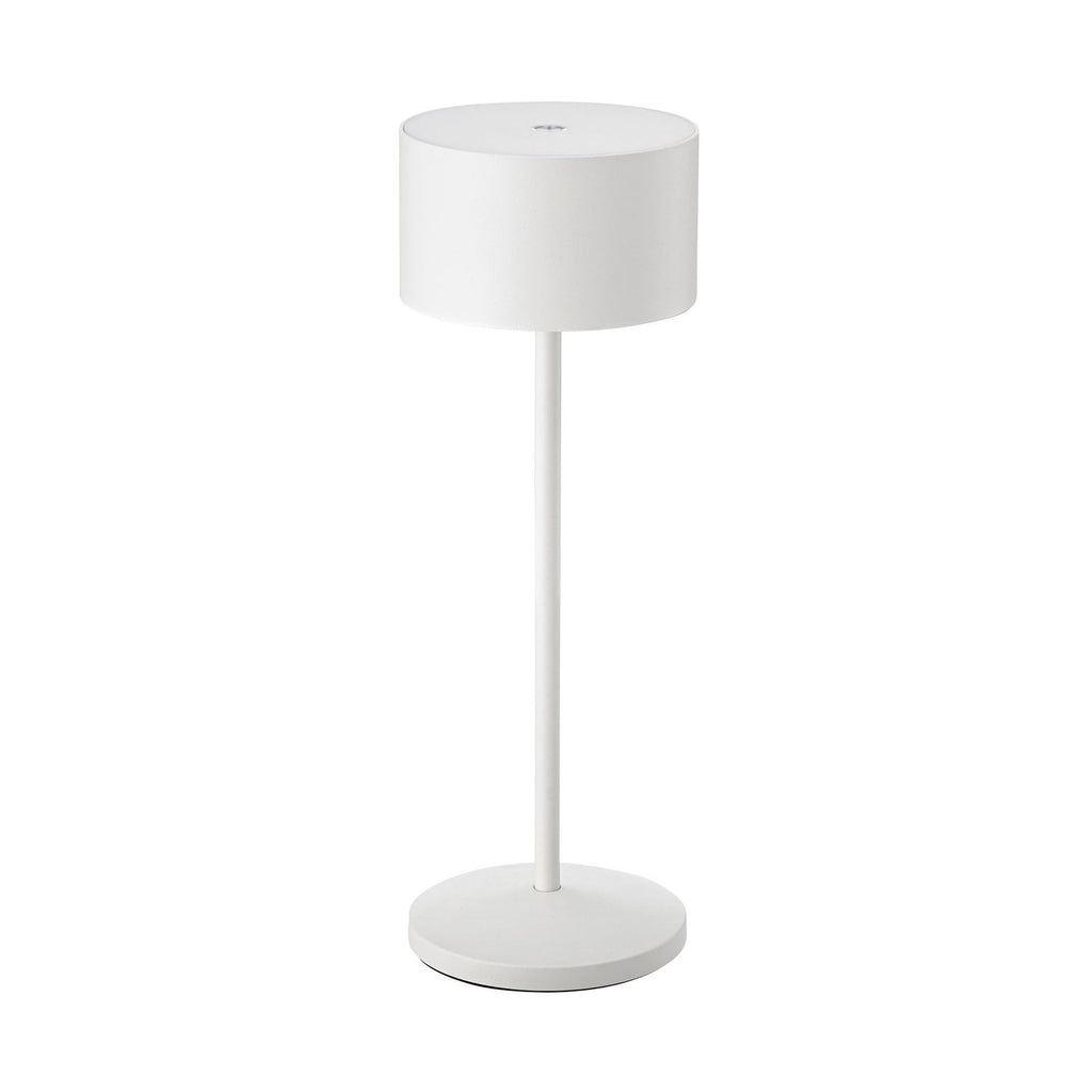 LED oppladbar bordlampe Veluna hvit CCT dimbar IP44 montert i rom