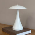 LED oppladbar bordlampe Vienna kremhvit dimbar Ø20 cm forfra