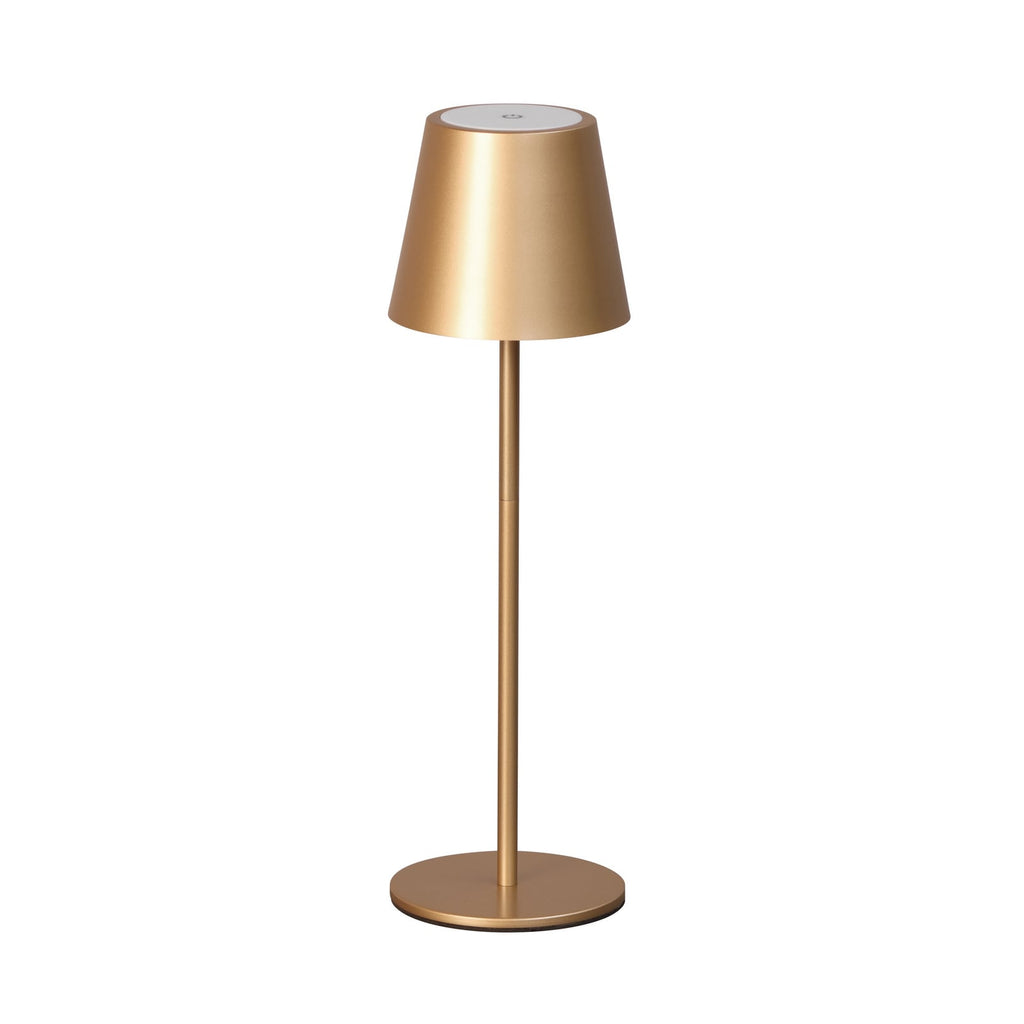 LED oppladbar bordlampe Viletto brun detalj
