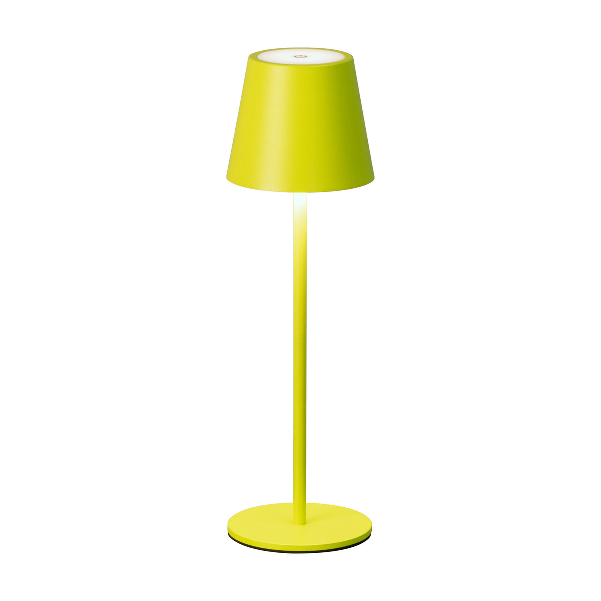 LED oppladbar bordlampe Viletto lysegrønn dimbar IP54 nærbilde touchdimmer