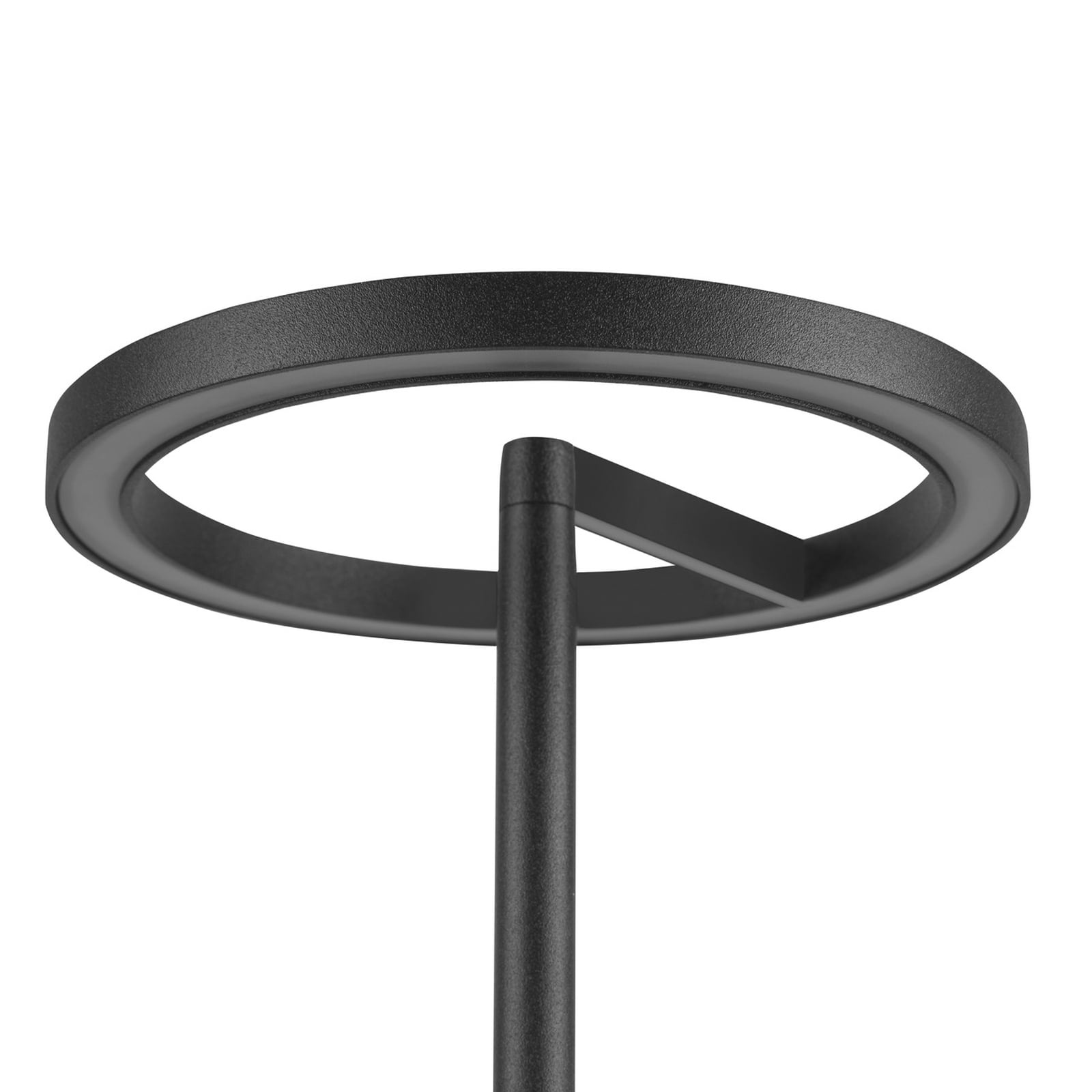 LED oppladbar bordlampe Vinolina One svart aluminium med USB-ladestasjon