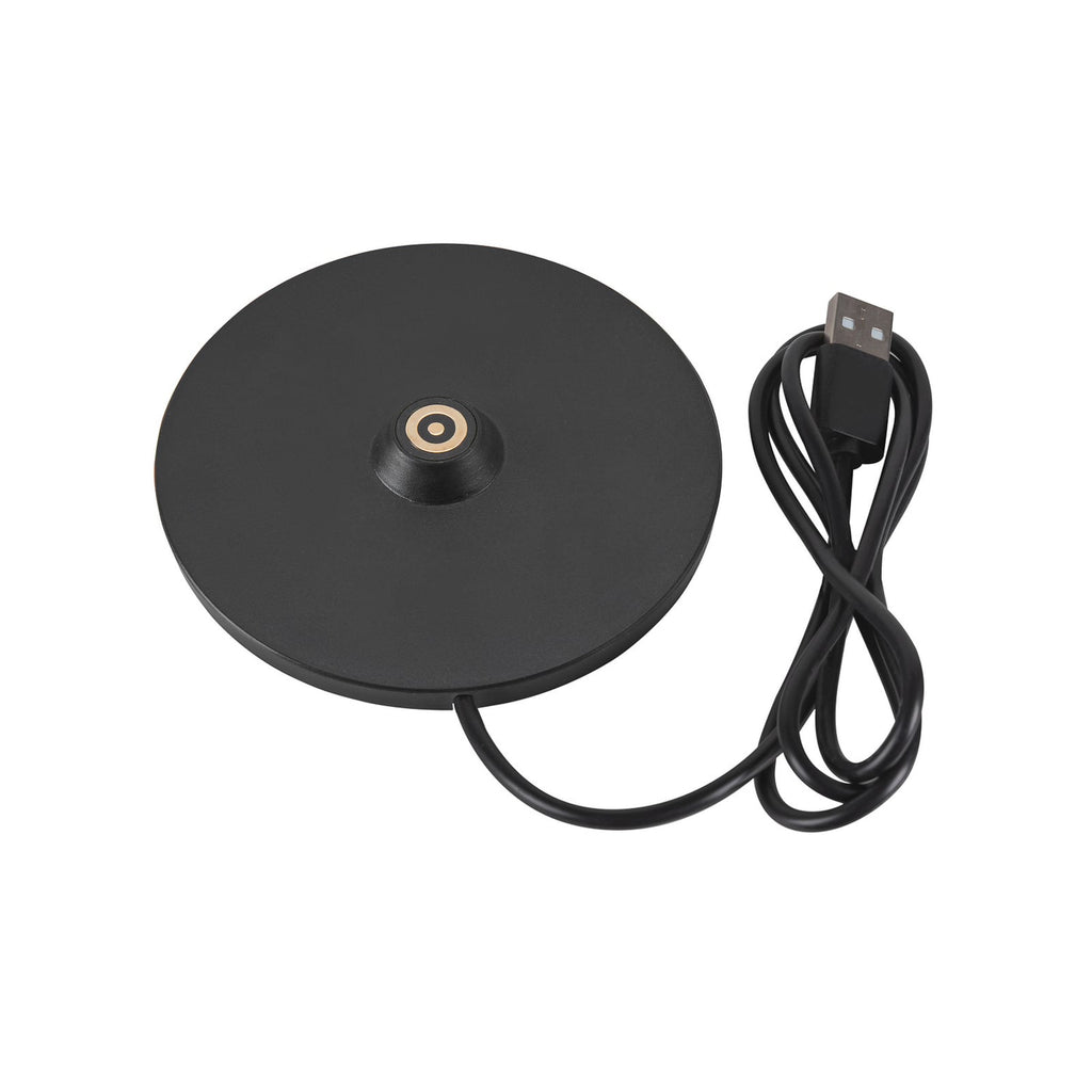 LED oppladbar bordlampe Vinolina One svart aluminium dimbar funksjon
