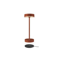 LED oppladbar bordlampe Vinolina rustfarget CCT dimbar forfra