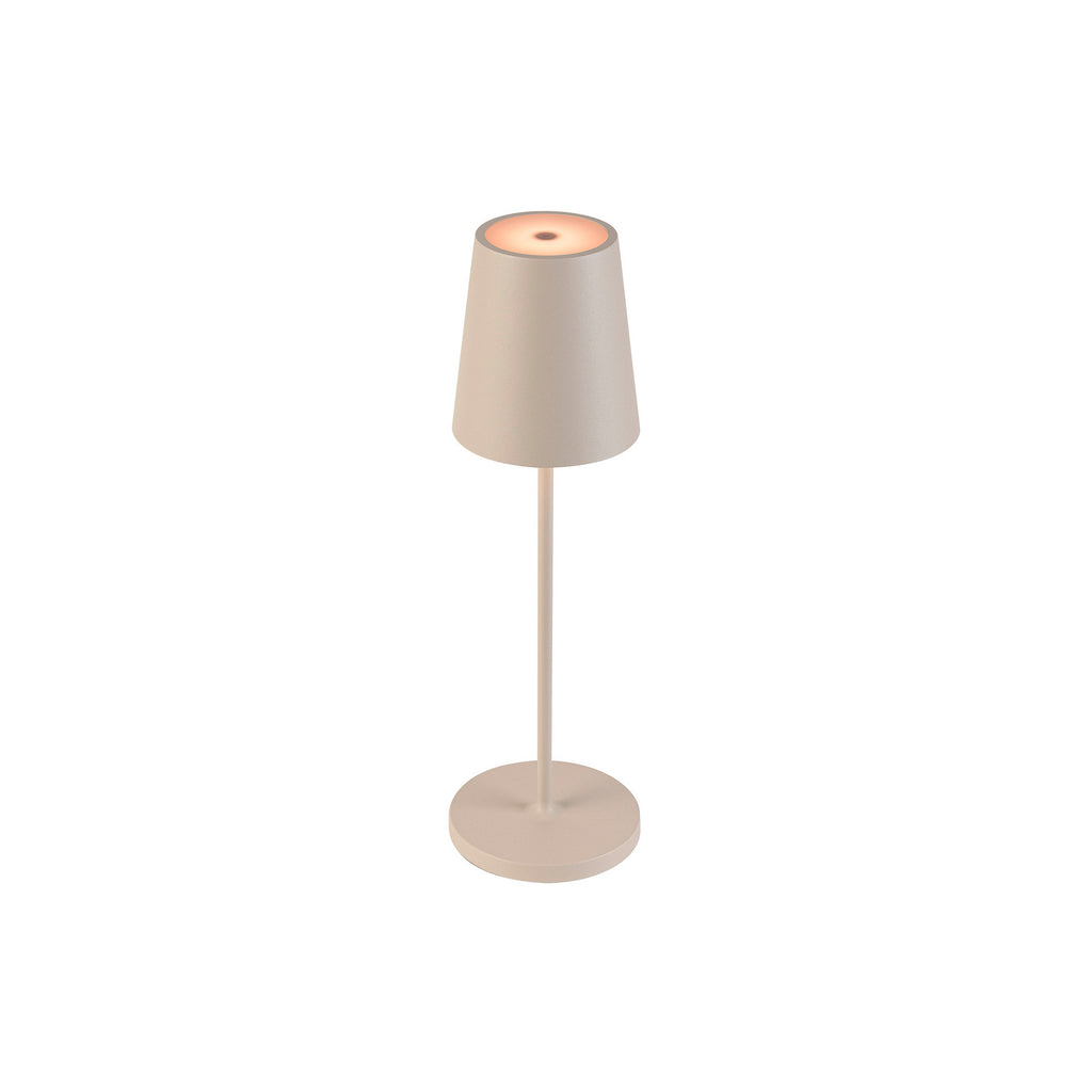 Detalj av LED oppladbar bordlampe Vinolina Two aluminium CCT IP65
