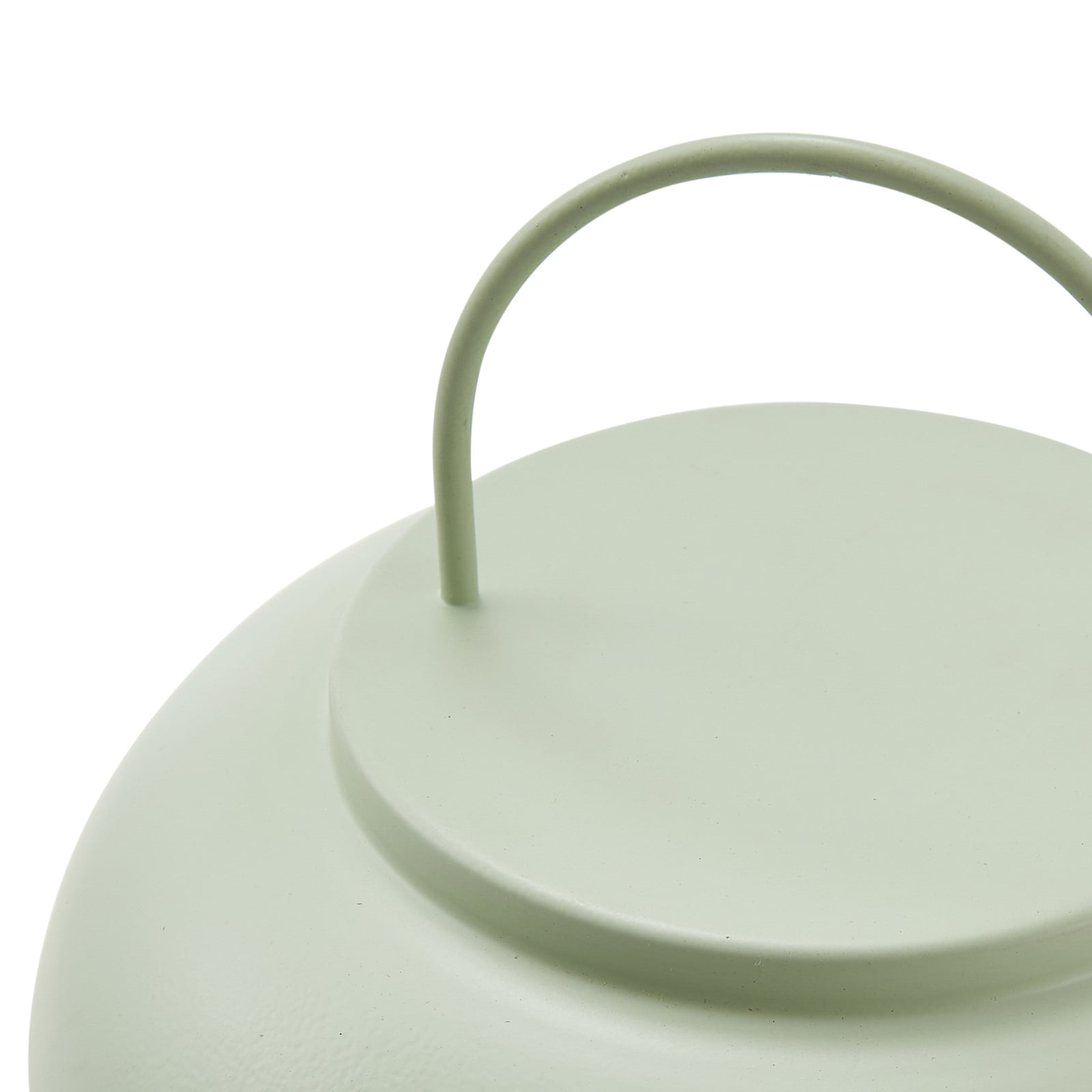 LED oppladbar bordlampe Yvette glass grønn IP44 dimbar utsnitt
