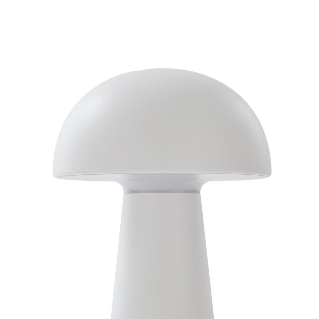 LED oppladbar bordlampe Zyre hvit IP44 berøringsdimmer nærbilde av lyskilde