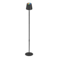LED oppladbar gulvlampe Coloris svart dimbar RGB IP44 - Briloner forfra