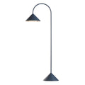LED oppladbar gulvlampe Grasp dimbar petrol 72 cm IP44 forfra