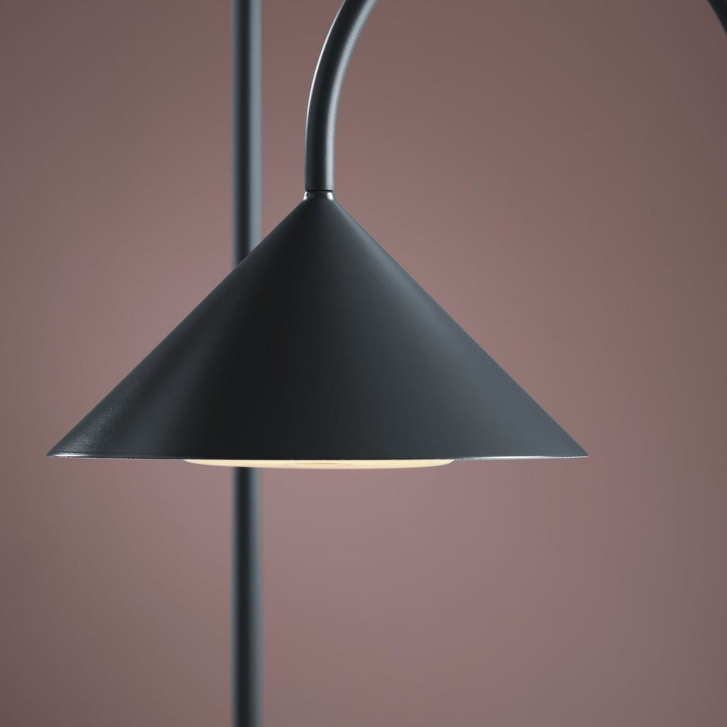 LED oppladbar gulvlampe Grasp dimbar petrol 72 cm IP44 bakside