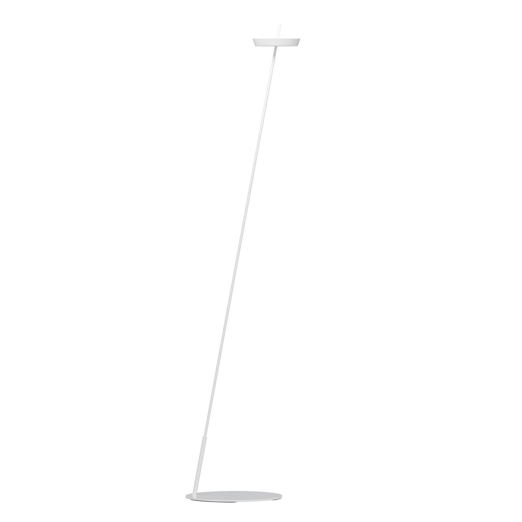 Detalj av touch-kontroll på LED oppladbar gulvlampe Mahina hvit CCT dimbar 130 cm