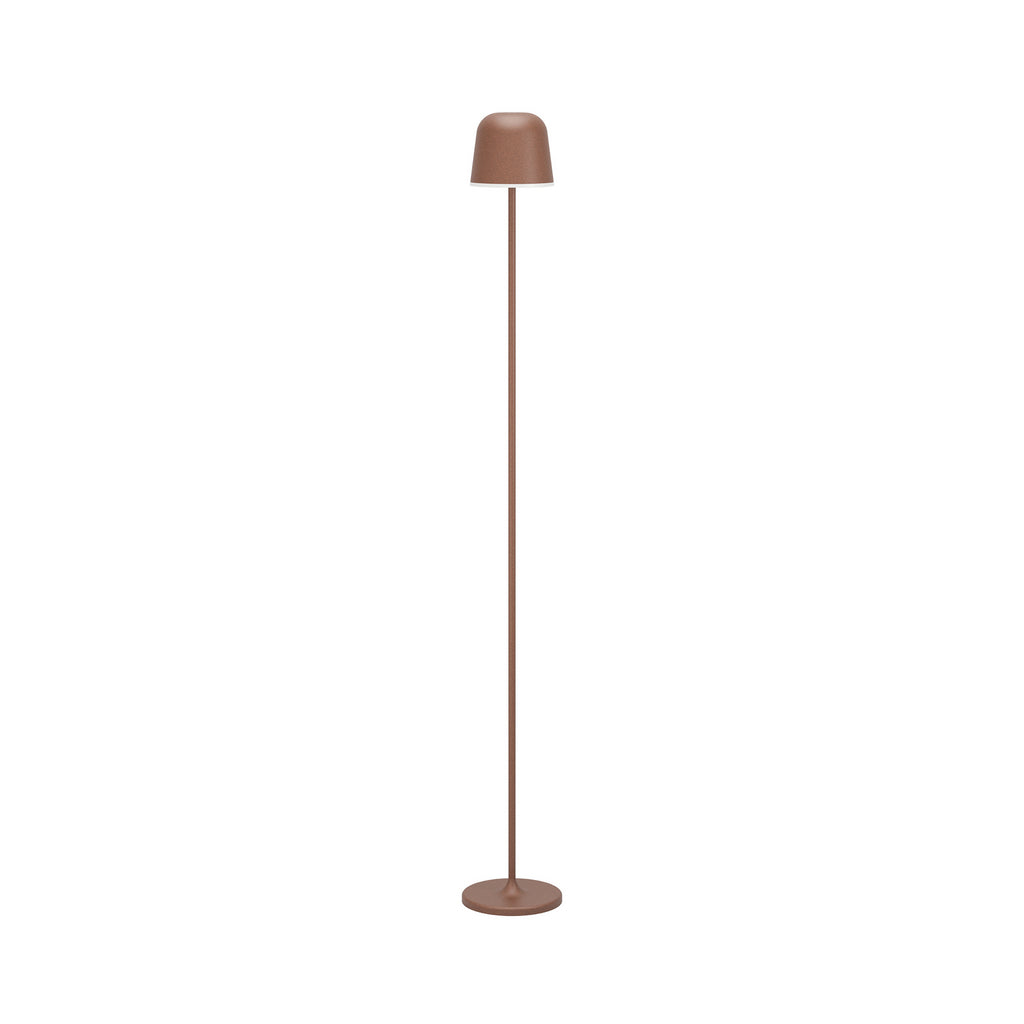 Nærbilde av touchdimmer på LED oppladbar gulvlampe Mannera-L dimbar CCT H140 cm IP54 EGLO