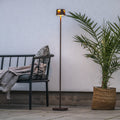 LED oppladbar gulvlampe Nice rustfarget aluminium IP54 CCT forfra