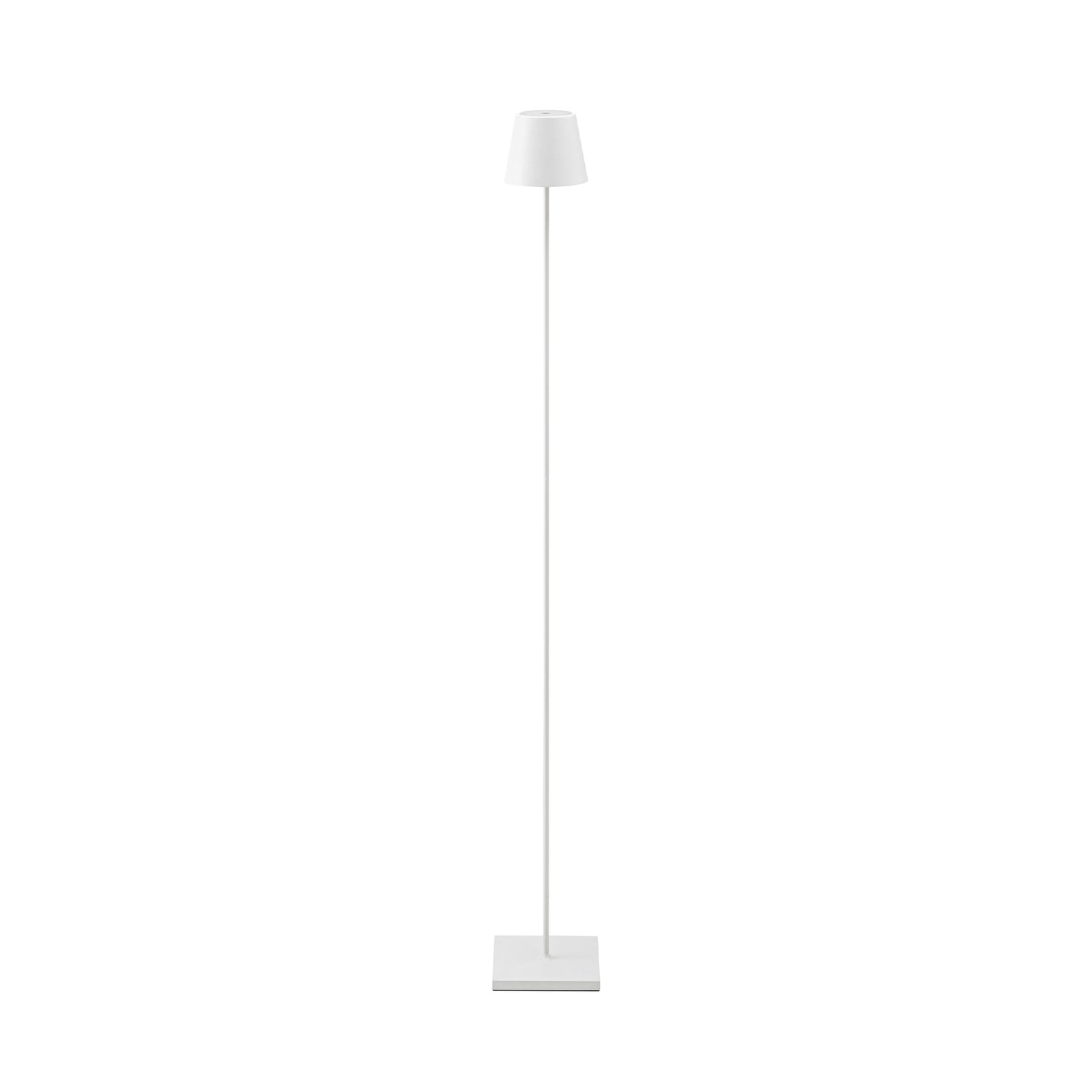 LED oppladbar gulvlampe Nuindie dimbar hvit bakside