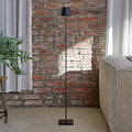 LED oppladbar gulvlampe Nuindie dimbar svart 120 cm forfra