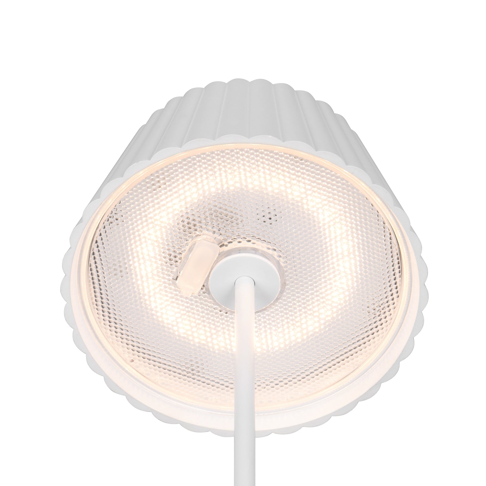 LED oppladbar gulvlampe Suarez dimbar hvit 123 cm USB-C kabel