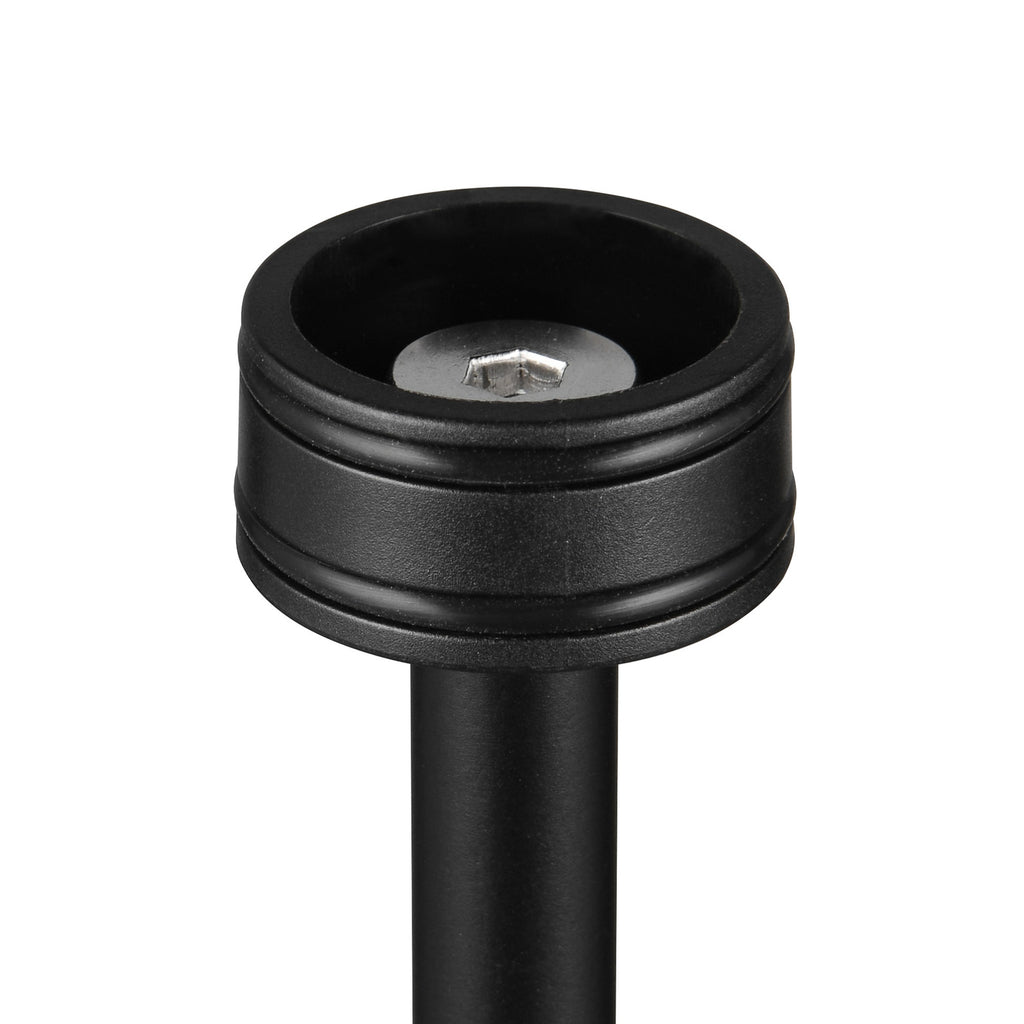 LED oppladbar gulvlampe Suarez dimbar svart H123 cm med USB-C kabel
