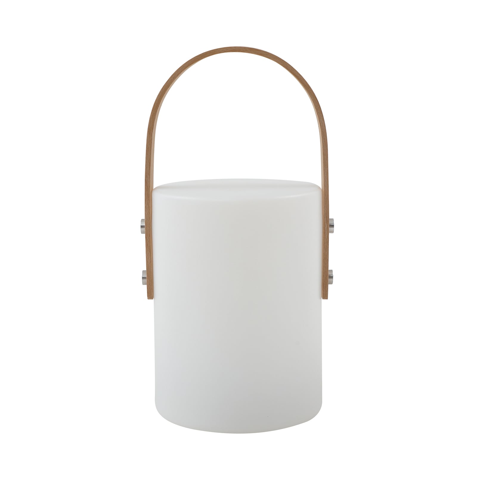 LED oppladbar utebordlampe Juria hvit CCT IP44 montert utendørs