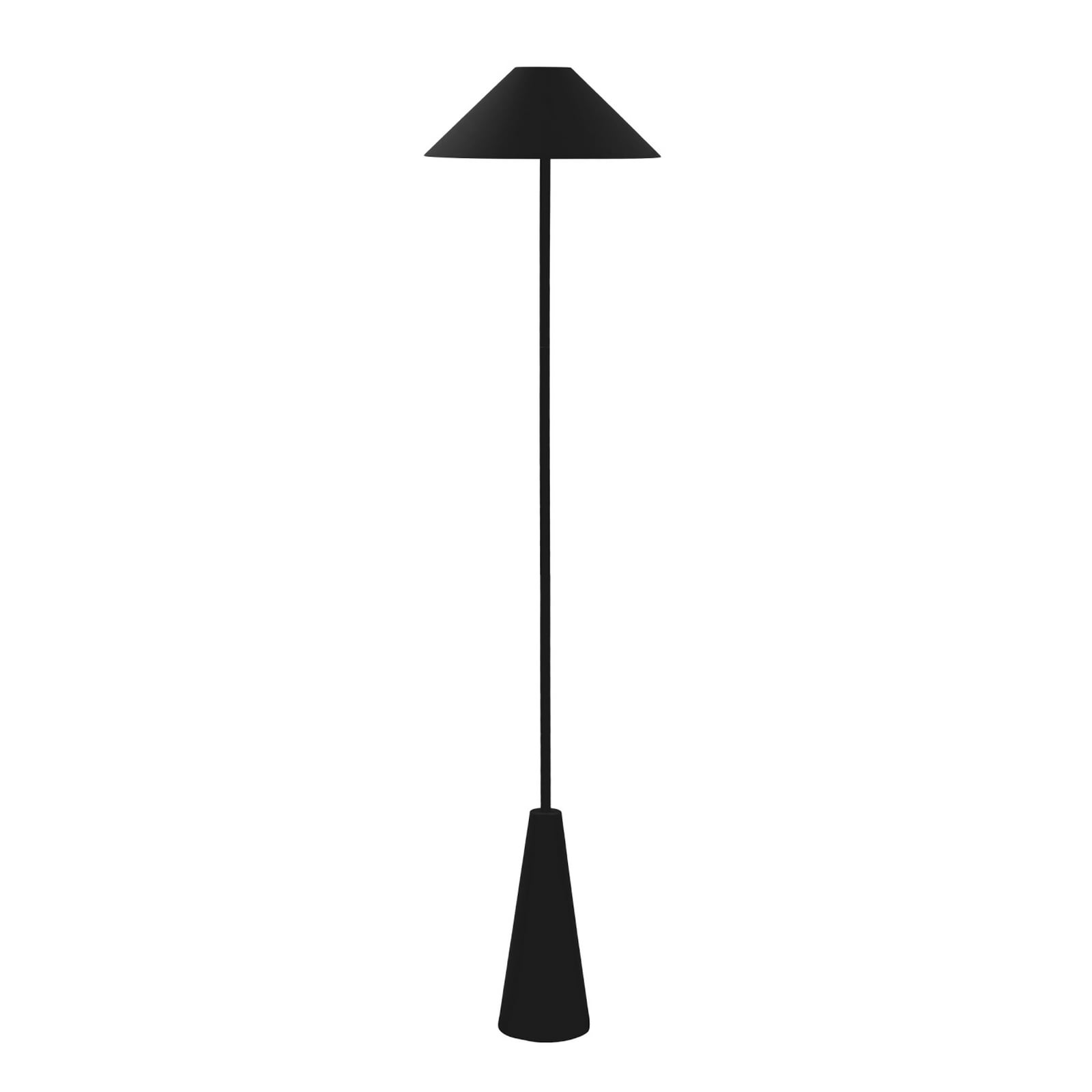 LED oppladbar utegulvlampe Cannes dimbar svart IP54 montert ute