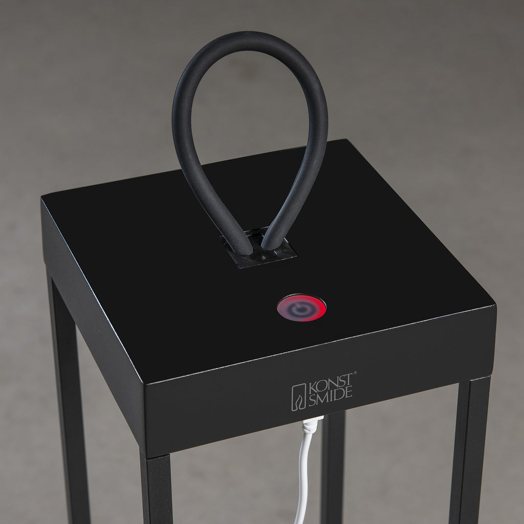 Ladesystem med USB-kabel for LED oppladbar utelampe Ravello dimbar CCT svart IP54