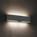 LED oppladbar vegglampe Conchita dimbar CCT 32 cm svart forfra