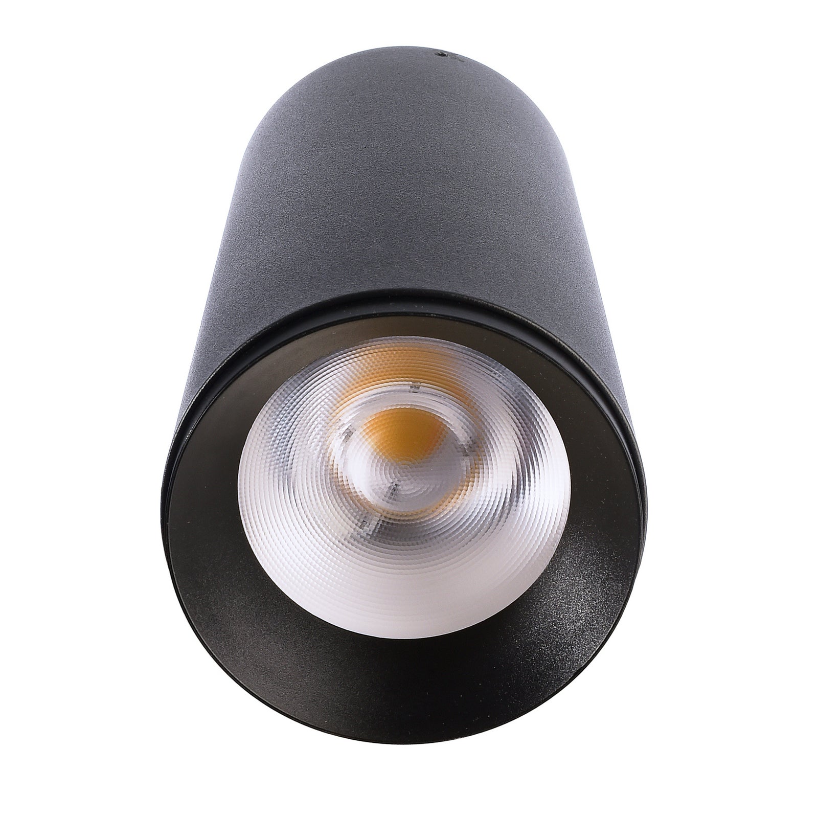 LED påbygget downlight Lucea dimbar svart Ø10 cm montert
