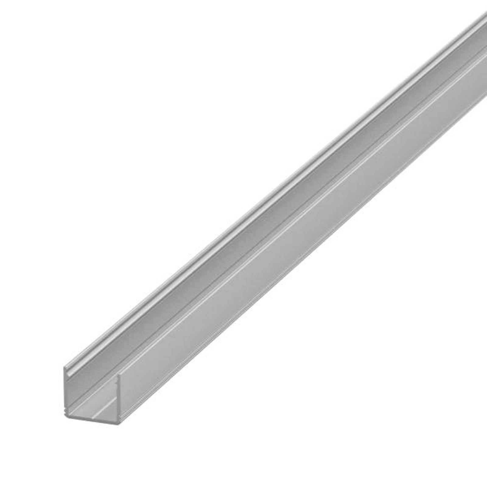 LED-påbyggingsprofil høy aluminium 300 cm - BRUMBERG forfra