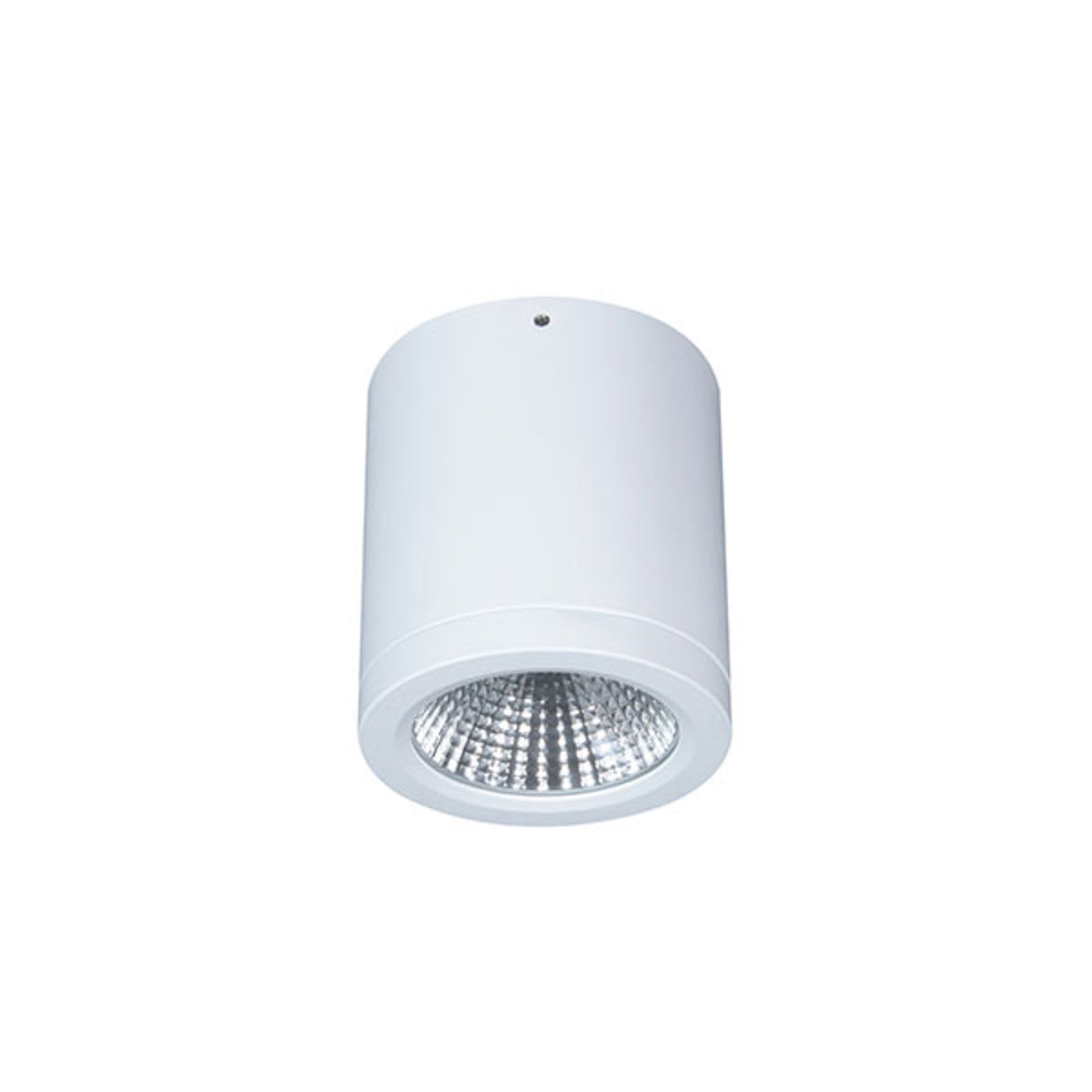 LED påbyggingsspot Button Mini 100 hvit IP54 16W fra LTS sett forfra