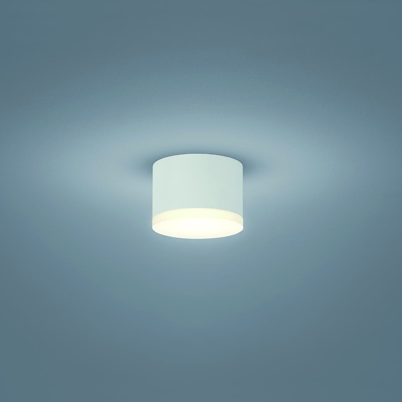 LED påbygget downlight Pala dimbar matt hvit montert