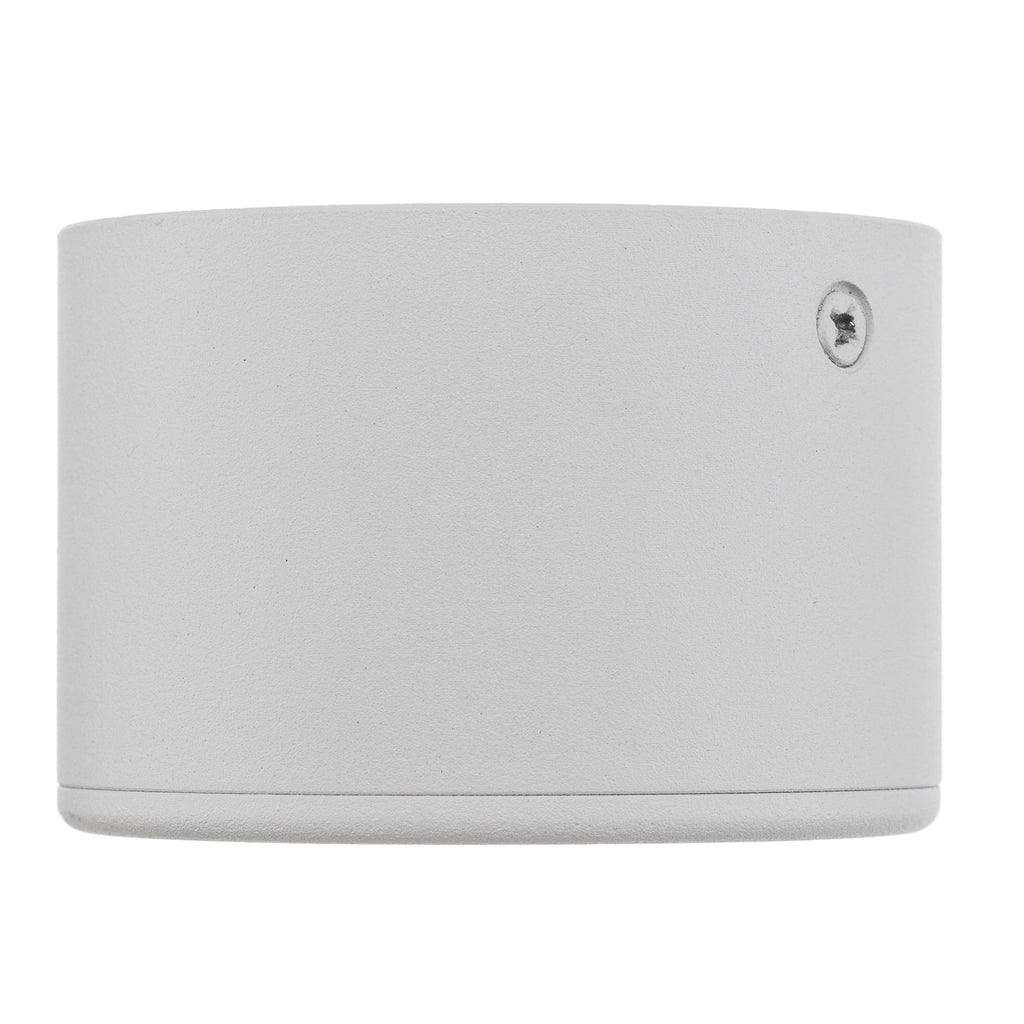LED påbyggingsspot Anzio svingbar hvit aluminium Ø8 cm 6W sideprofil