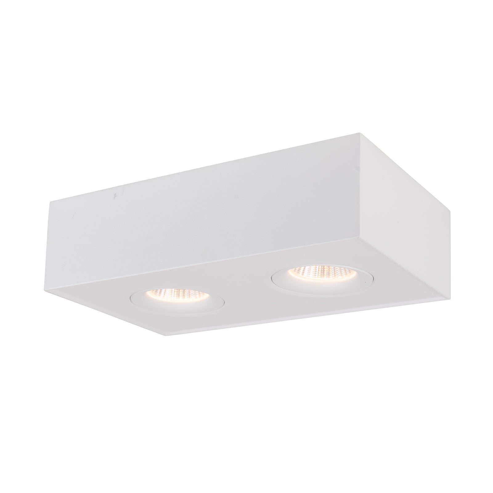 Montert LED påbyggingsspot DL04 Surface X2 hvit dimbar i tak