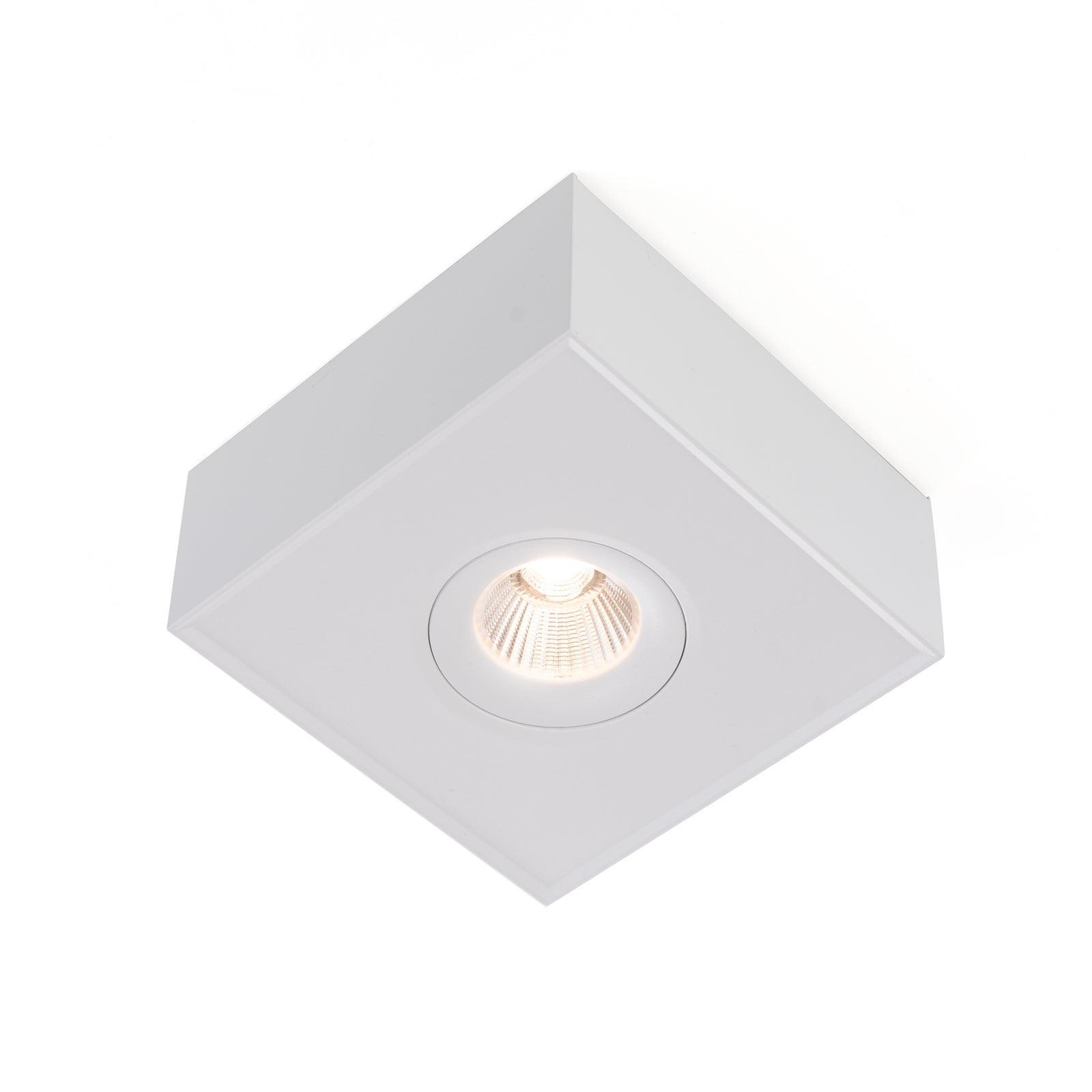 LED påbyggingsspot DL04 Surface X1 svingbar hvit forfra