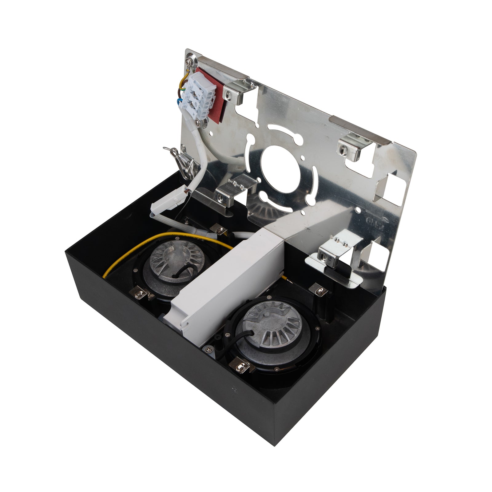 LED påbyggingsspot DL04 Surface X2 dimbar svart 2700K bakside