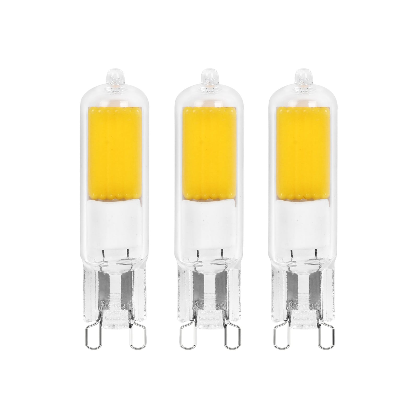 LED-pære G9 2,2W 2700K varmhvit klar 3-pack front