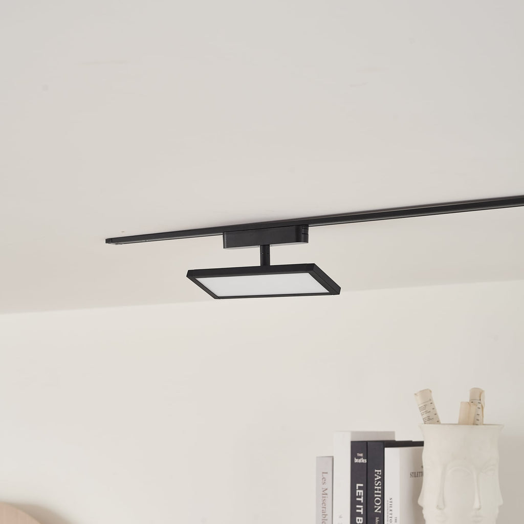 LED-panel 48V Lumaro dimbar svart aluminium detalj av lys