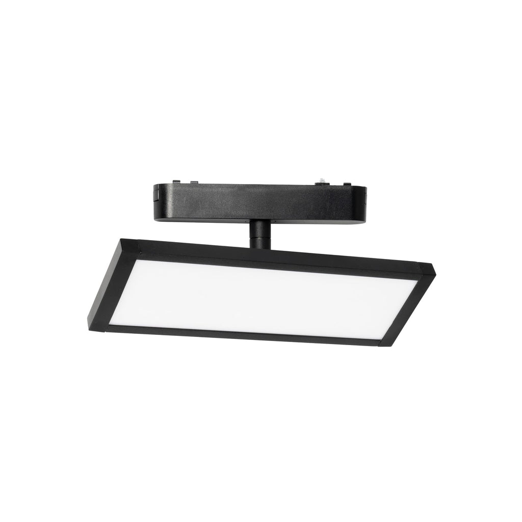 LED-panel 48V Lumaro dimbar svart aluminium montert i tak