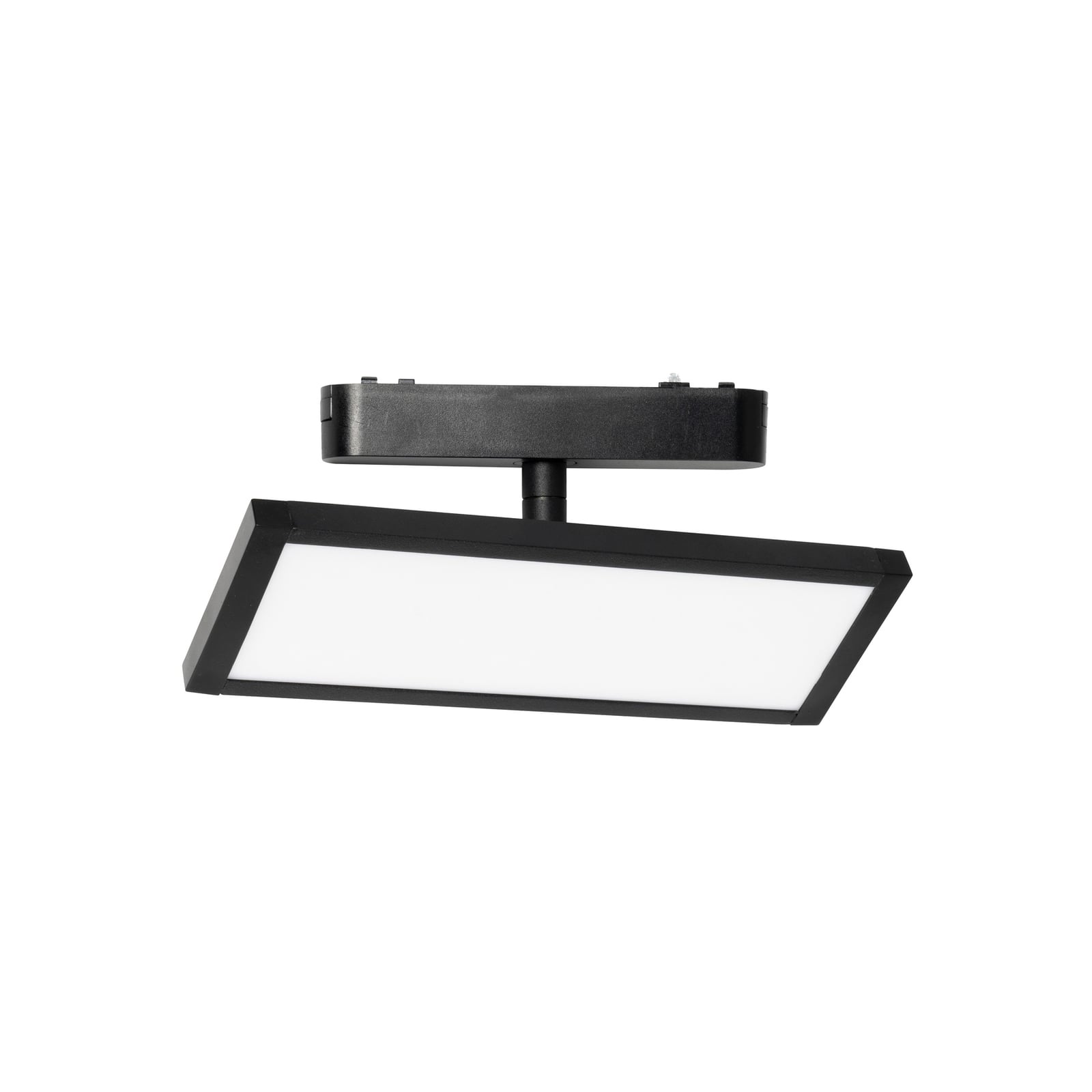 LED-panel 48V Lumaro dimbar svart aluminium montert i tak