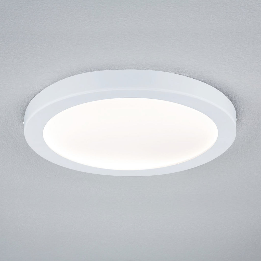LED-panel Abia rund hvit matt Ø30 cm 22W varmhvit forfra