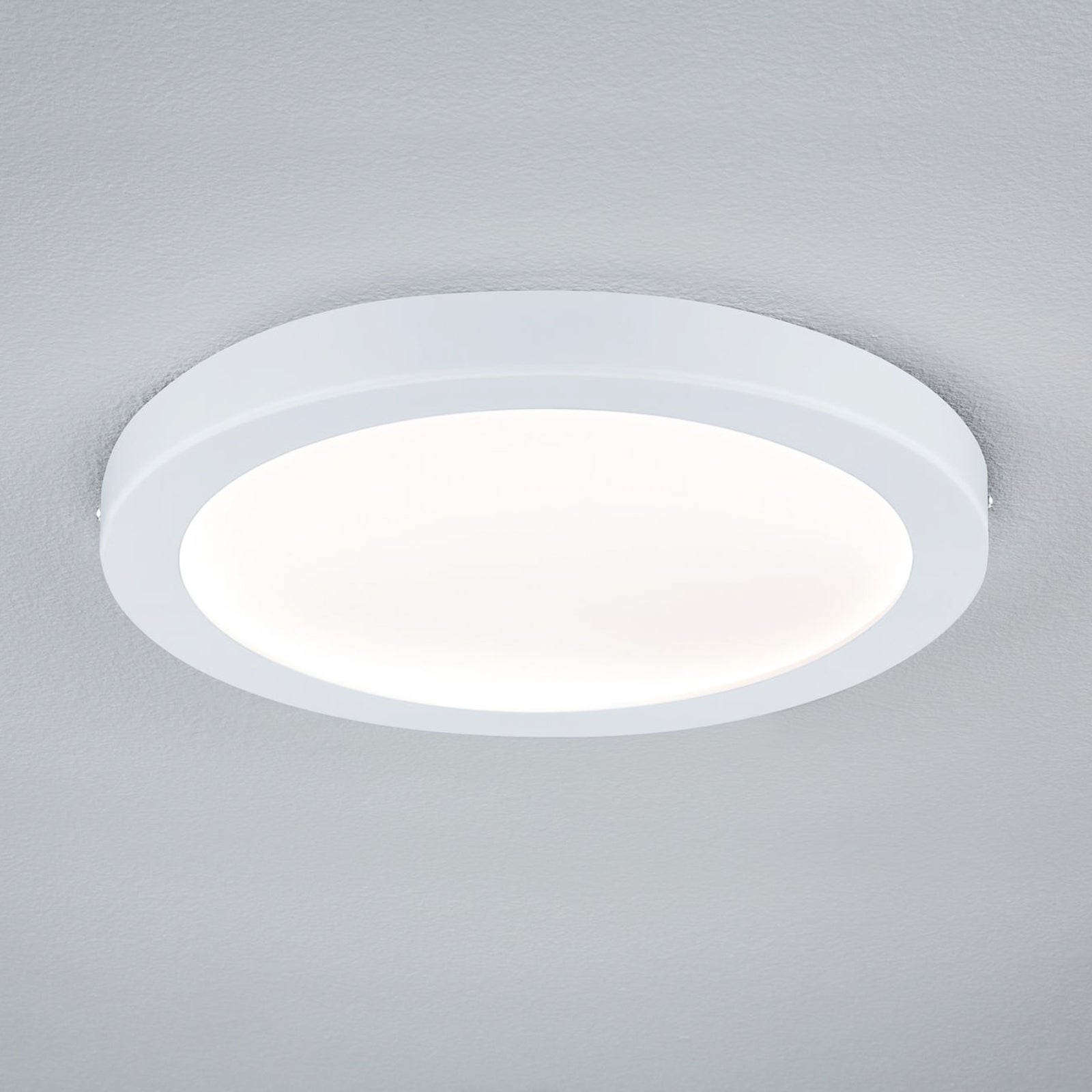 LED-panel Abia rund hvit matt Ø30 cm 22W varmhvit forfra