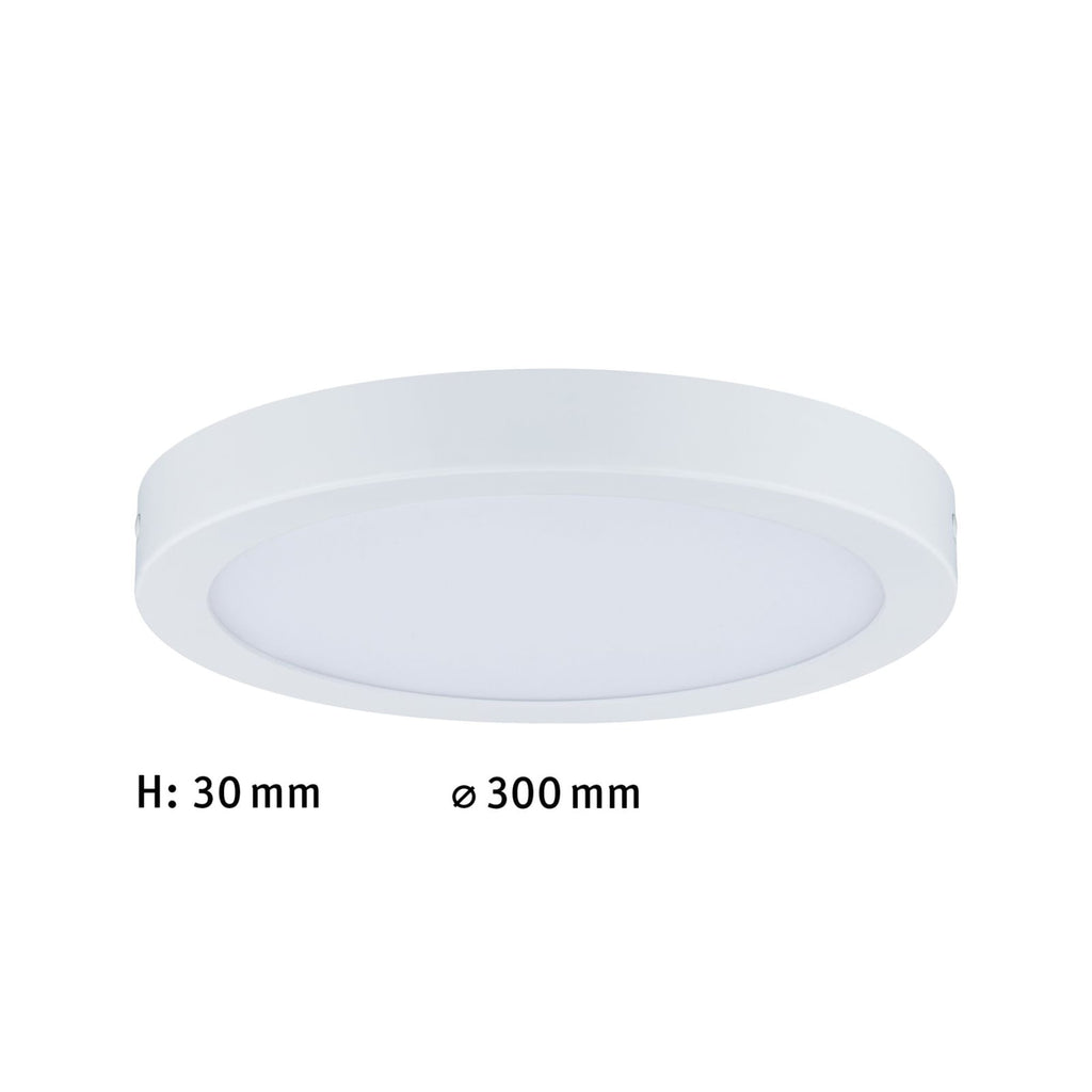 LED-panel Abia rund hvit matt Ø30 cm 22W varmhvit med varm lysfarge